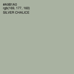 #A9B1A0 - Silver Chalice Color Image