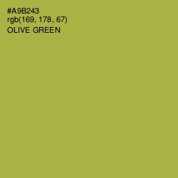 #A9B243 - Olive Green Color Image