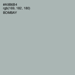 #A9B6B4 - Bombay Color Image