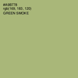 #A9B778 - Green Smoke Color Image