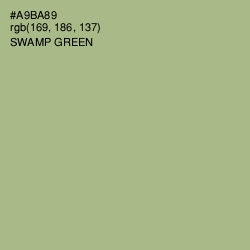 #A9BA89 - Swamp Green Color Image