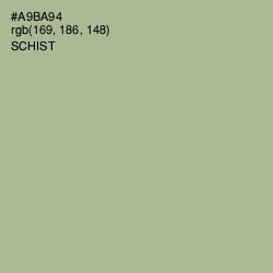 #A9BA94 - Schist Color Image
