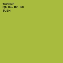 #A9BB3F - Sushi Color Image