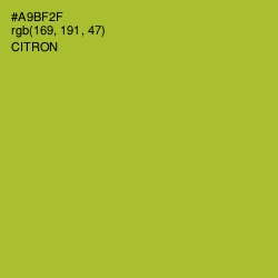 #A9BF2F - Citron Color Image