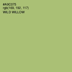 #A9C075 - Wild Willow Color Image