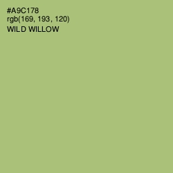 #A9C178 - Wild Willow Color Image