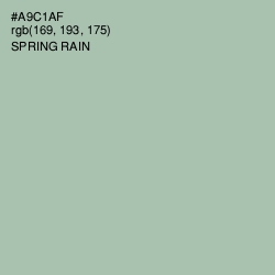 #A9C1AF - Spring Rain Color Image