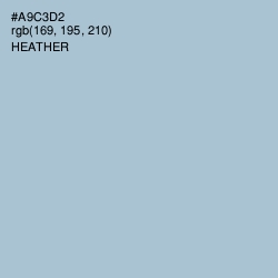 #A9C3D2 - Heather Color Image