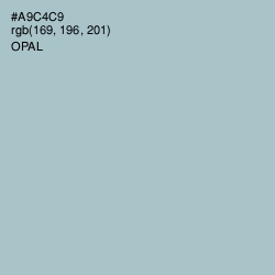 #A9C4C9 - Opal Color Image