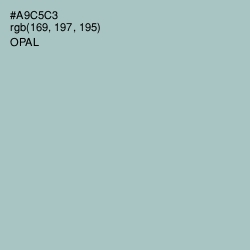 #A9C5C3 - Opal Color Image