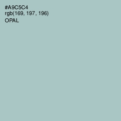 #A9C5C4 - Opal Color Image