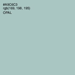 #A9C6C3 - Opal Color Image