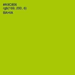 #A9C806 - Bahia Color Image