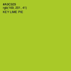 #A9C929 - Key Lime Pie Color Image