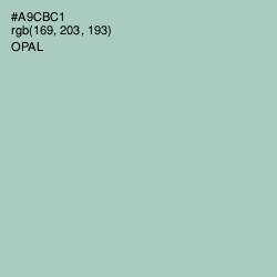 #A9CBC1 - Opal Color Image