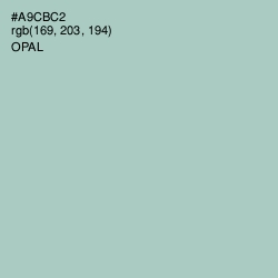 #A9CBC2 - Opal Color Image