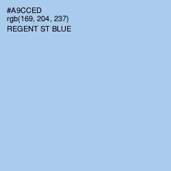 #A9CCED - Regent St Blue Color Image