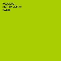 #A9CD00 - Bahia Color Image