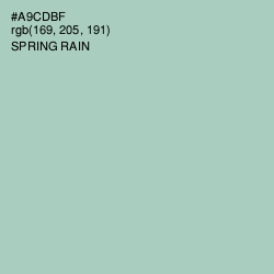 #A9CDBF - Spring Rain Color Image