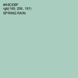 #A9CEBF - Spring Rain Color Image