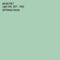 #A9CFB7 - Spring Rain Color Image