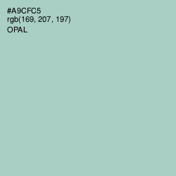 #A9CFC5 - Opal Color Image