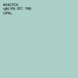 #A9CFC6 - Opal Color Image