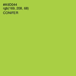 #A9D044 - Conifer Color Image