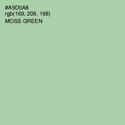 #A9D0A8 - Moss Green Color Image