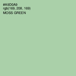 #A9D0A9 - Moss Green Color Image