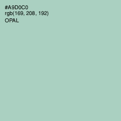 #A9D0C0 - Opal Color Image