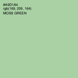 #A9D1A4 - Moss Green Color Image