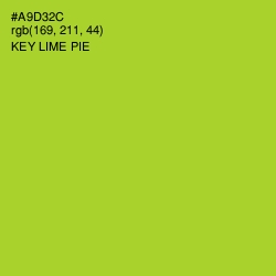 #A9D32C - Key Lime Pie Color Image