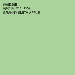 #A9D39B - Granny Smith Apple Color Image