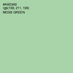 #A9D3A9 - Moss Green Color Image