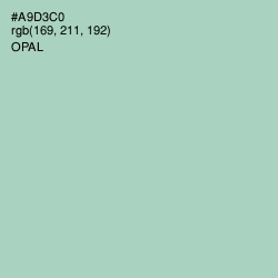 #A9D3C0 - Opal Color Image