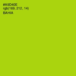 #A9D40E - Bahia Color Image