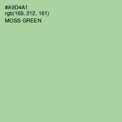 #A9D4A1 - Moss Green Color Image