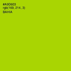 #A9D603 - Bahia Color Image