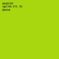 #A9D70F - Bahia Color Image