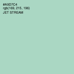 #A9D7C4 - Jet Stream Color Image