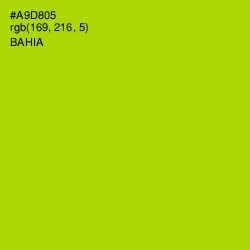 #A9D805 - Bahia Color Image