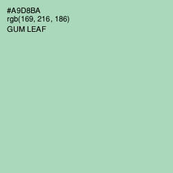 #A9D8BA - Gum Leaf Color Image