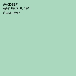 #A9D8BF - Gum Leaf Color Image
