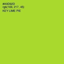 #A9D92D - Key Lime Pie Color Image