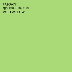 #A9DA77 - Wild Willow Color Image