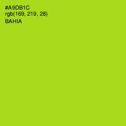 #A9DB1C - Bahia Color Image