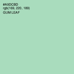 #A9DCBD - Gum Leaf Color Image