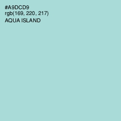 #A9DCD9 - Aqua Island Color Image