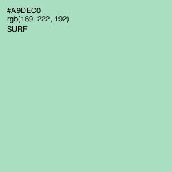 #A9DEC0 - Surf Color Image